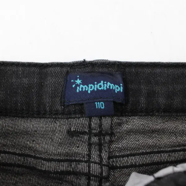 Impidimpi Dinosaur Embroidered Black Skinny Jeans Kids' Size 4T