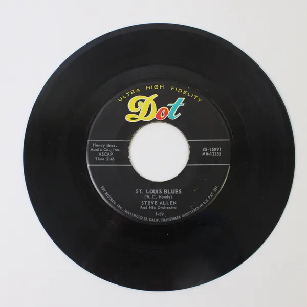 Steve Allen St Louis Blues/Ida, Sweet as Apple Cider 7" Vinyl Record
