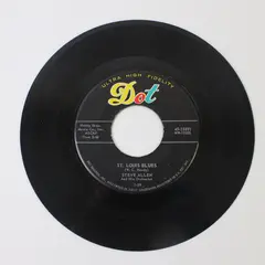 Steve Allen St Louis Blues/Ida, Sweet as Apple Cider 7" Vinyl Record