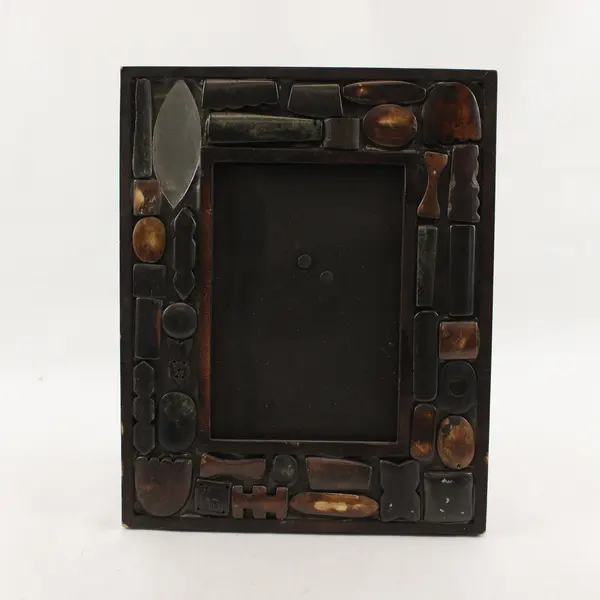 Handcrafted Vintage Tools & Hardware Picture Frame 6x4.25 Desk Display