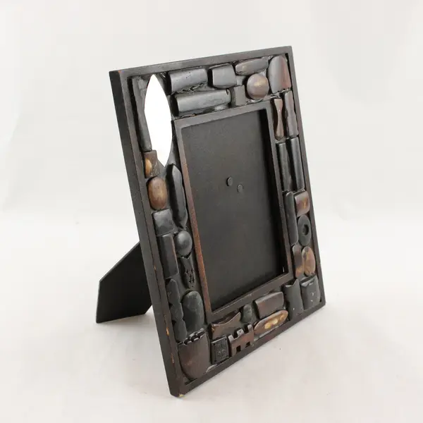 Handcrafted Vintage Tools & Hardware Picture Frame 6x4.25 Desk Display