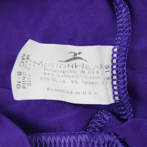 Motionwear Violet Purple Activewear Shorts Kids' Medium 8-10