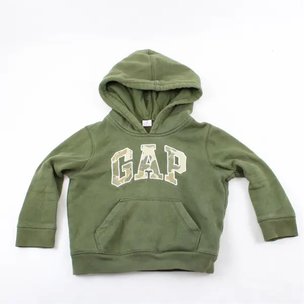 GAP Olive Green Camo Print Logo Hoodie Kids' Size 4 Yrs