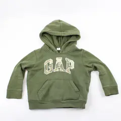 GAP Olive Green Camo Print Logo Hoodie Kids' Size 4 Yrs