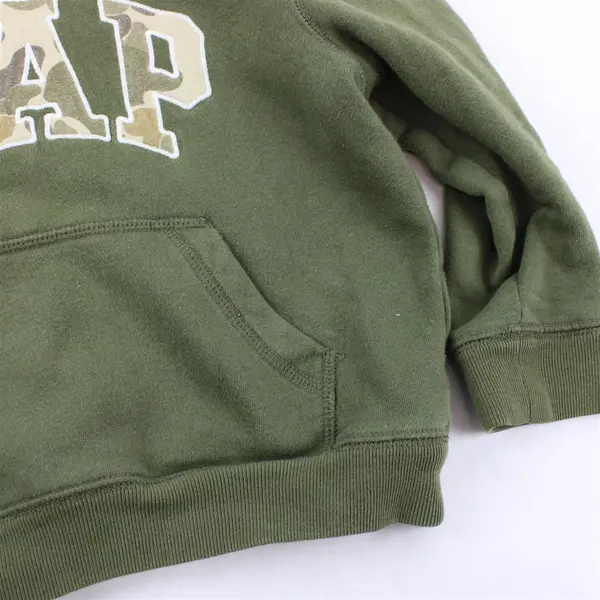 GAP Olive Green Camo Print Logo Hoodie Kids' Size 4 Yrs