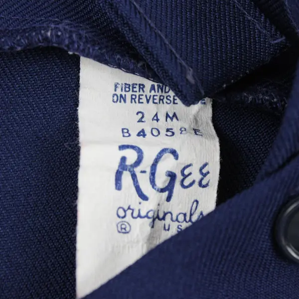 Vintage R-Gee Navy Blue Suspender Pants Baby's Size 24 Month