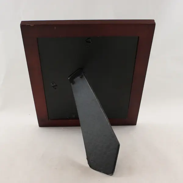 Vintage Mahogany Wood Picture Frame w/ Gold Trim 8x10