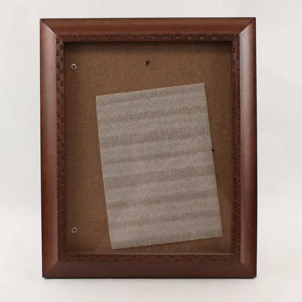 Brown Wooden Picture Frame 12x10 Woven Textured Border