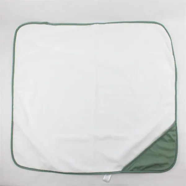 Lot of 2 Tahari White and Green Swaddling Blanket