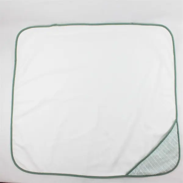 Lot of 2 Tahari White and Green Swaddling Blanket