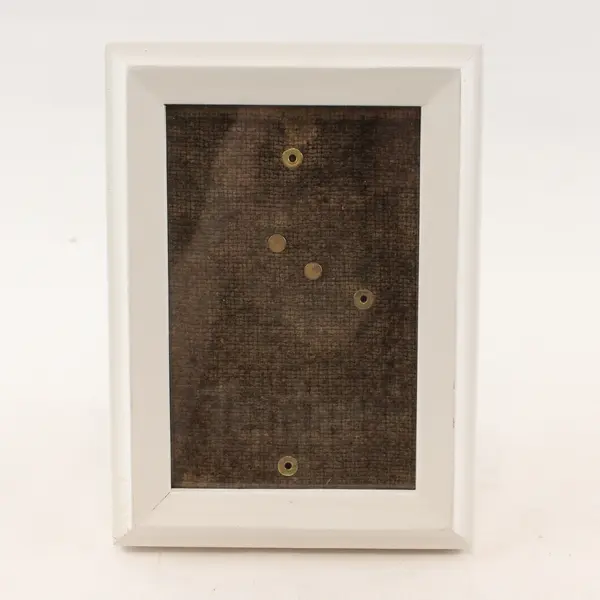 White Wooden Picture Frame 5.5 x 3.5 in Glass Desk Shelf Wall