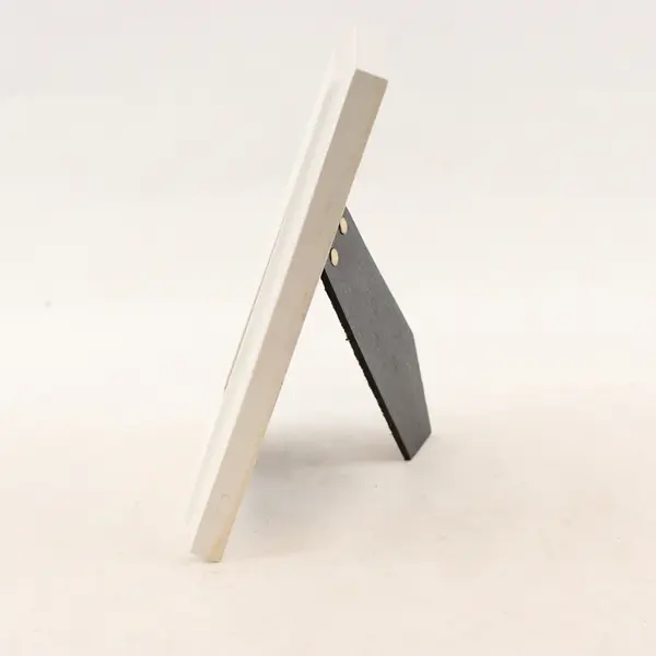 White Wooden Picture Frame 5.5 x 3.5 in Glass Desk Shelf Wall