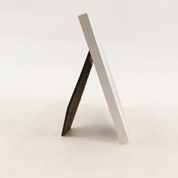 White Wooden Picture Frame 5.5 x 3.5 in Glass Desk Shelf Wall
