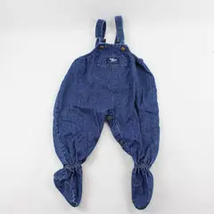 OshKosh B'Gosh Footed Denim Overalls Baby's Size 6/9M