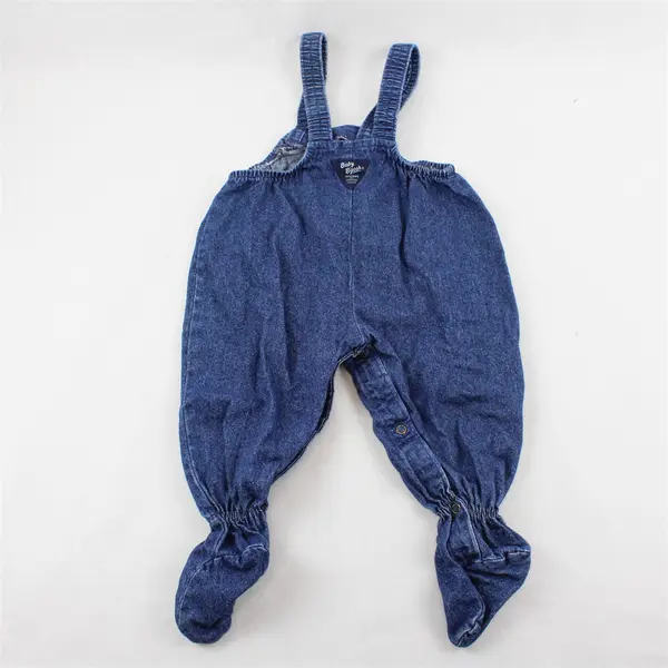 OshKosh B'Gosh Footed Denim Overalls Baby's Size 6/9M