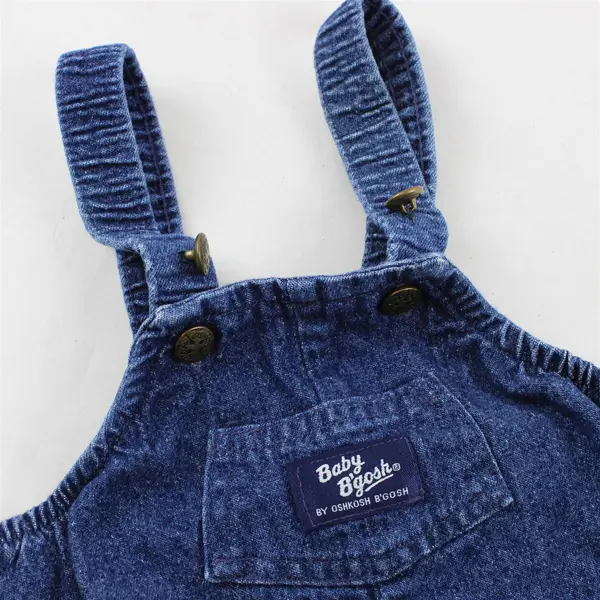 OshKosh B'Gosh Footed Denim Overalls Baby's Size 6/9M