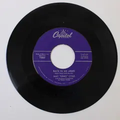 Nat King Cole - Angel Smile / Back In My Arms 7" Vinyl Record