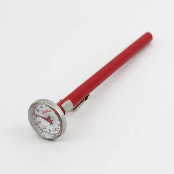 Sunbeam Meat Thermometer in Red Holder