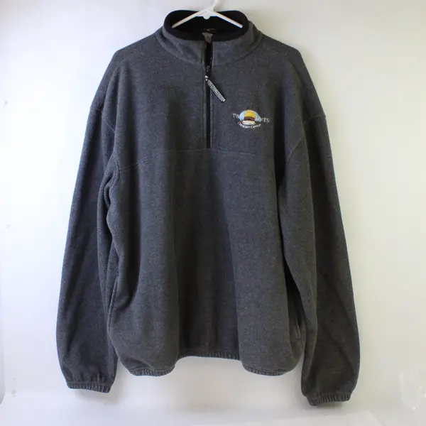 A.A.E. Gray "Twin Lakes Christian" Fleece Zip Up Jacket 100% Polyester Men's XL