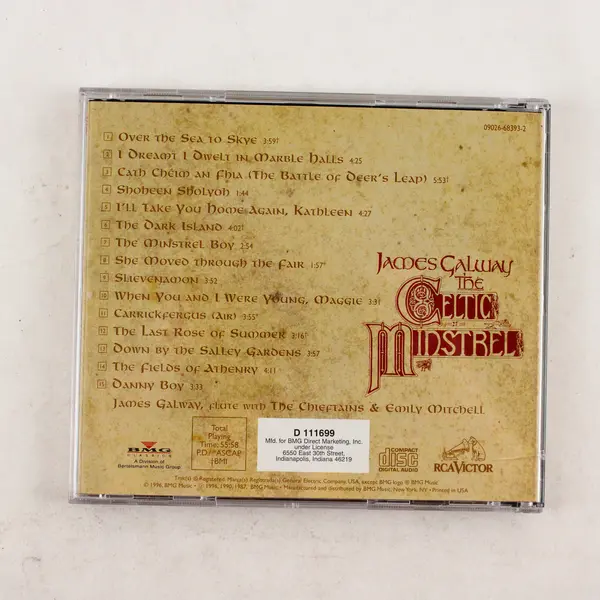 The Celtic Minstrel CD by James Galway 1996, #09026-68393-2