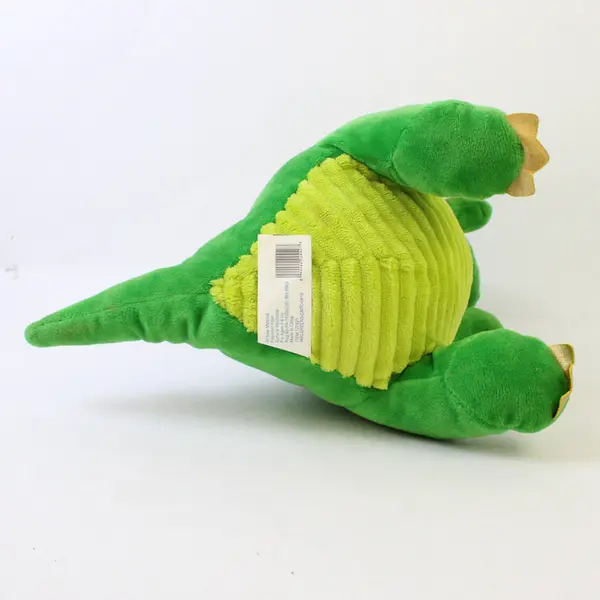 Walgreens Green Dragon Plush 14in Stuffed Animal Gold Wings Ribbed Belly