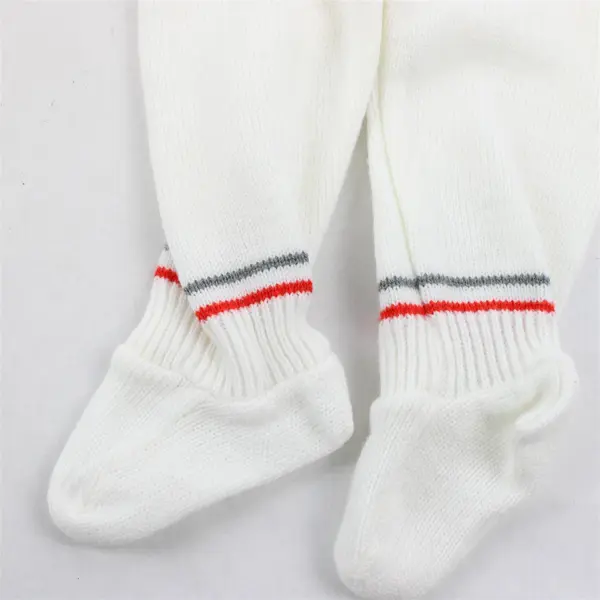 VTG Baby Togs 2-Piece White Knit Sweater and Pants Set 6-9 Months