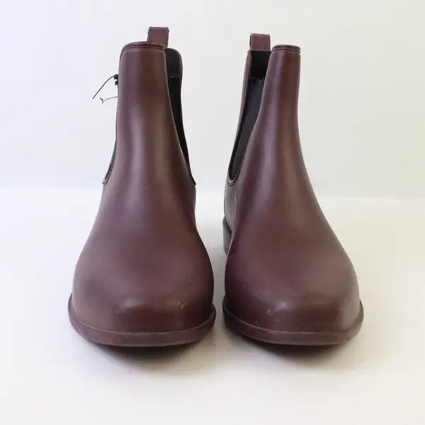 Sam Edelman Women's Waterproof Chelsea Rain Boots Burgundy Sz 6