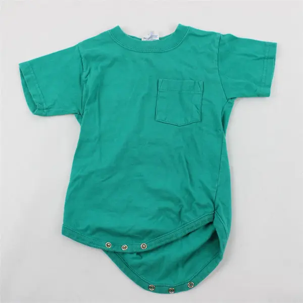 Baby Supply Teal Green Short-Sleeved One-Piece Baby's Size 6-12M