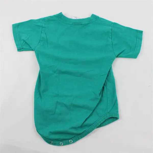 Baby Supply Teal Green Short-Sleeved One-Piece Baby's Size 6-12M