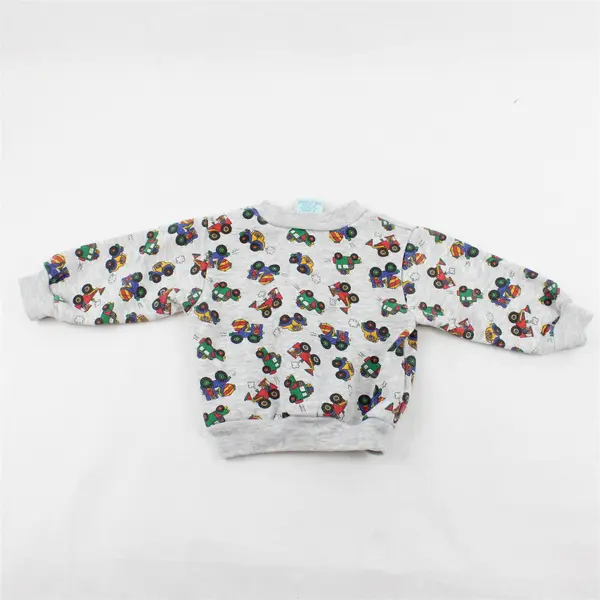 Vintage Sprockets Mervyns Car and Truck Print Sweatshirt Baby Boys' Size 6/9 Mos