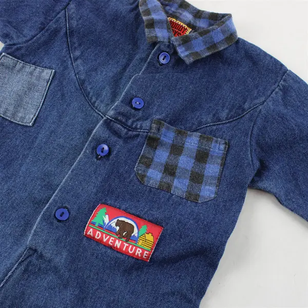 Vintage Buddy Boys Denim Coveralls Baby's Size 18 Months