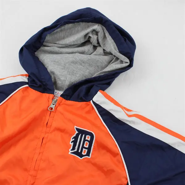 Team Athletics Detroit Tigers Zip-Up Windbreaker Jacket Kids' Size 4T