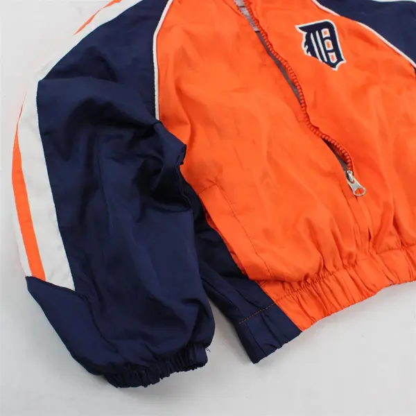 Team Athletics Detroit Tigers Zip-Up Windbreaker Jacket Kids' Size 4T
