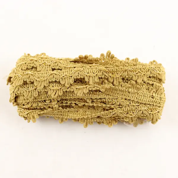 Gold Chenille Edging Trim, 3 Yards