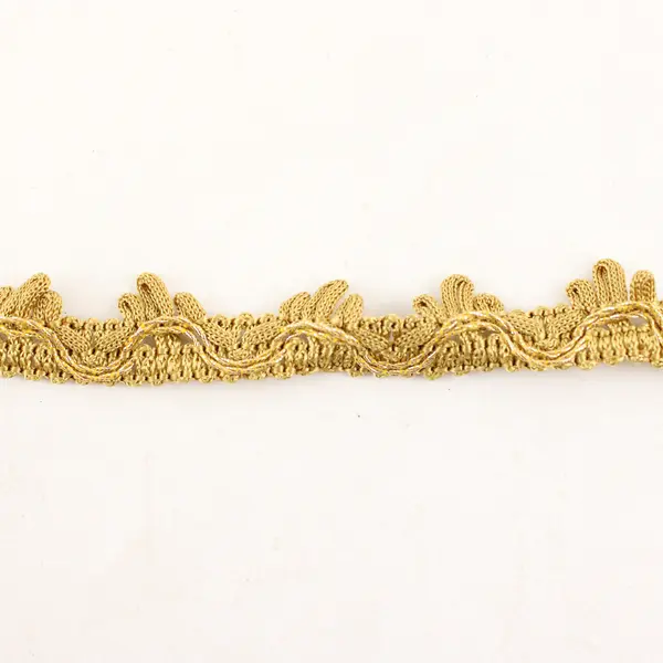 Gold Chenille Edging Trim, 3 Yards