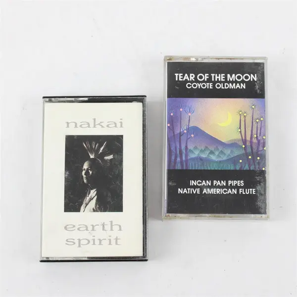 Lot of 2 Cassettes Tear of the Moon Coyote Oldman Nakai Earth Spirit