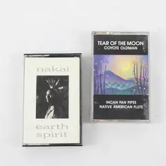 Lot of 2 Cassettes Tear of the Moon Coyote Oldman Nakai Earth Spirit