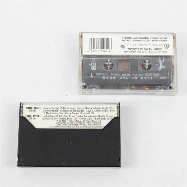 Lot of 2 Cassettes Tear of the Moon Coyote Oldman Nakai Earth Spirit