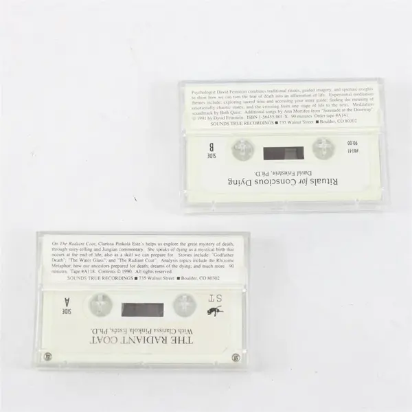 Lot of 2 Cassette Tapes Rituals for Conscious Dying & The Radiant Coat
