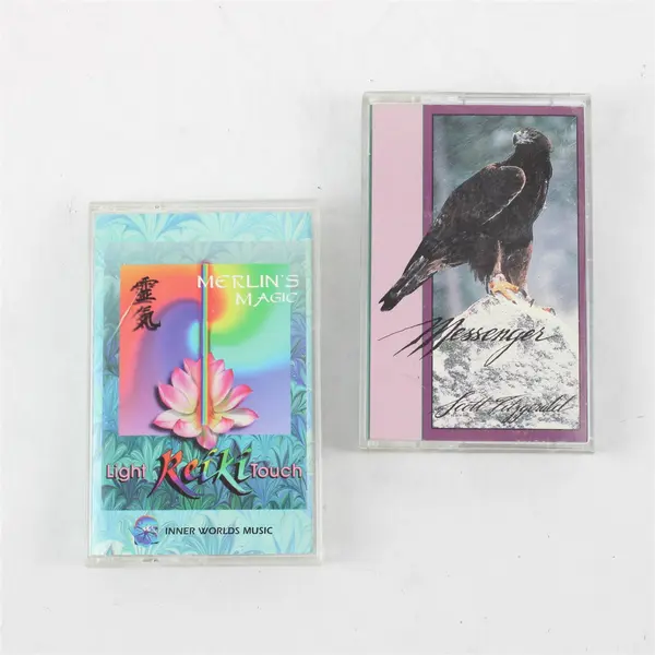 Lot of 2 Cassette Tapes - Merlin's Magic Light & Reiki Touch (Scott Fitzgerald)