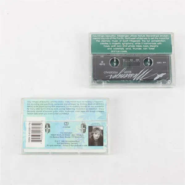 Lot of 2 Cassette Tapes - Merlin's Magic Light & Reiki Touch (Scott Fitzgerald)