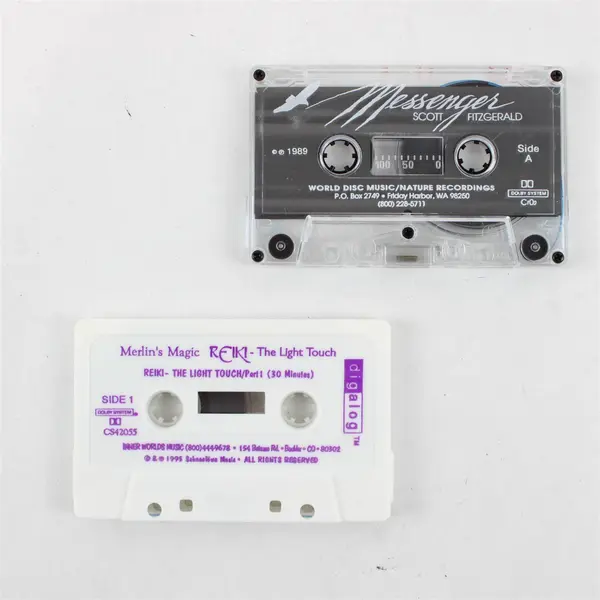 Lot of 2 Cassette Tapes - Merlin's Magic Light & Reiki Touch (Scott Fitzgerald)