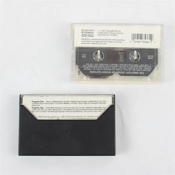 Lot of 2 Cassette Tapes - Woody Guthrie & The Limeliters - Good, Untested