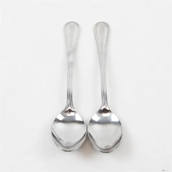 Lot of 2 Retroneu Beads Stainless Steel Teaspoons 6"