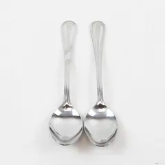 Lot of 2 Retroneu Beads Stainless Steel Teaspoons 6"