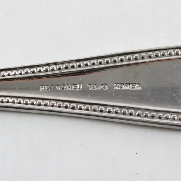 Retroneu Beads Stainless Steel Oval Soup Spoon 8 in