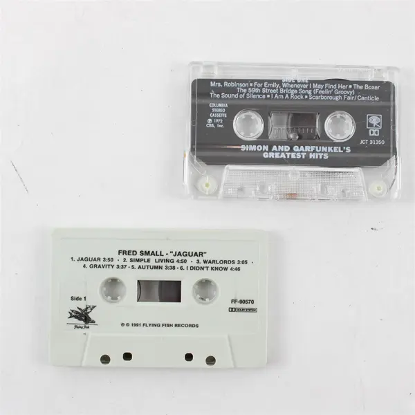 Lot of 2 Cassette Tapes Fred Small Jaguar & Simon & Garfunkel Greatest Hits