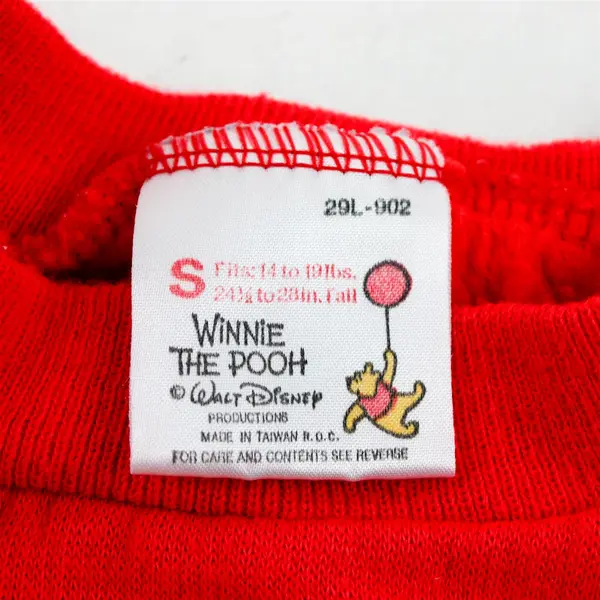 Vintage Disney Winnie The Pooh Sweat Set Baby's Size Small 24-1/2 to 28 In