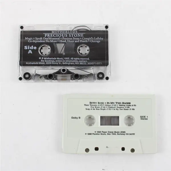 Lot of 2 Cassette Tapes Betsy 'In My Two Hands' & Motherlode 'Precious Stone'