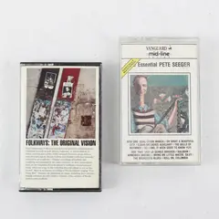 Lot of 2 Cassette Tapes - Pete Seeger Essential & Folkways Original Vision